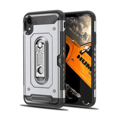 Eastmate Metal Kickstand Pc Tpu 2 In 1 shock Proof Phone For Iphone X Xr Case Card Slot Holder