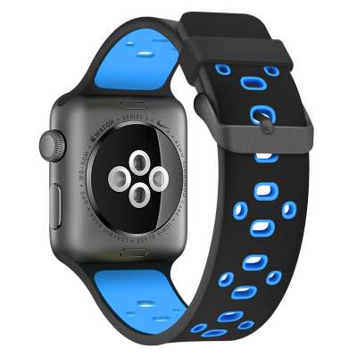 Custom Colorful Sport Soft Smart Silicone Watch Band 42mm 38mm for Apple Watch Band Strap